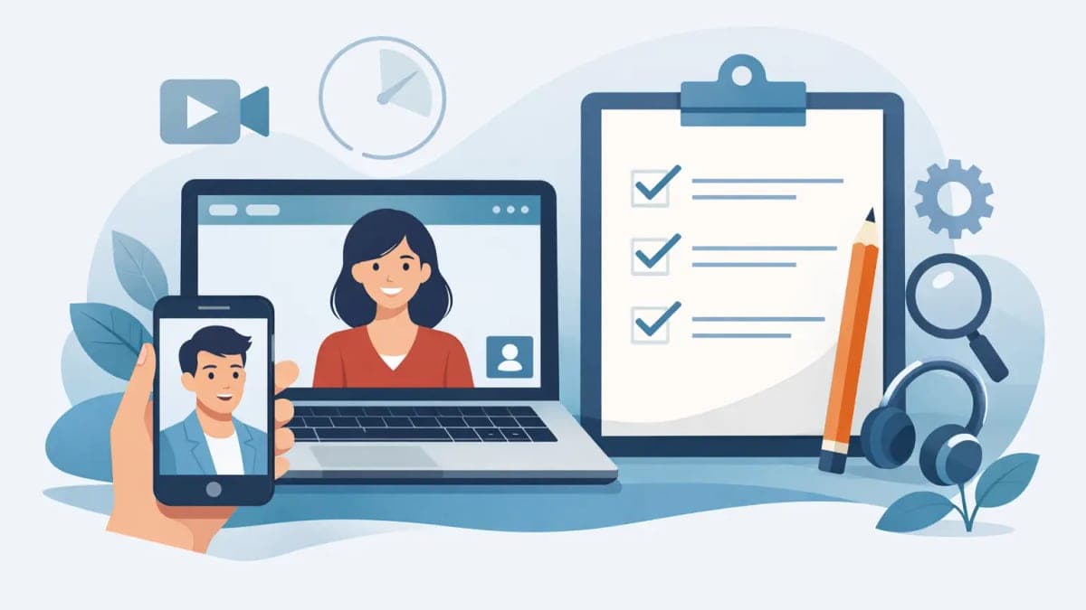Checklist : bien choisir sa plateforme d'entretien vidéo différé